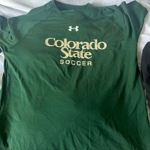 Colorado State Soccer t shirt medium green